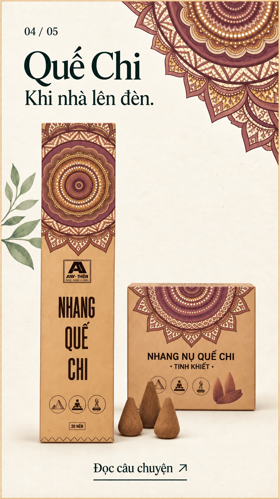 Bộ thẻ hương Quế Chi trọn vẹn